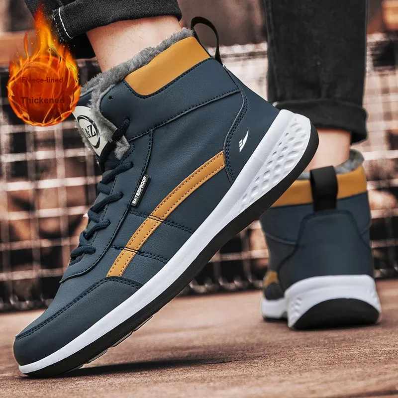 Kuding Full-Coverage Warm Slip-Resistant Water-Resistant Cushioning Skateboard Shoes Men's-11