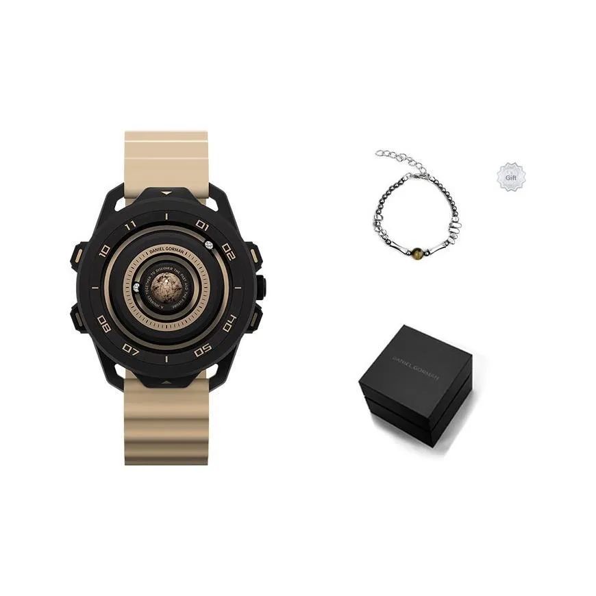 DANIEL GORMAN Кварцевый механизм Мужские часы 42мм*49мм*13,5мм Черный