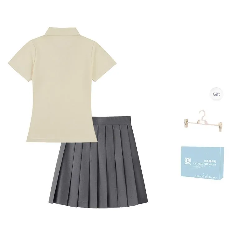 Ice Cream And Whale Summer Skirt Set Women's Gift Box Set-1