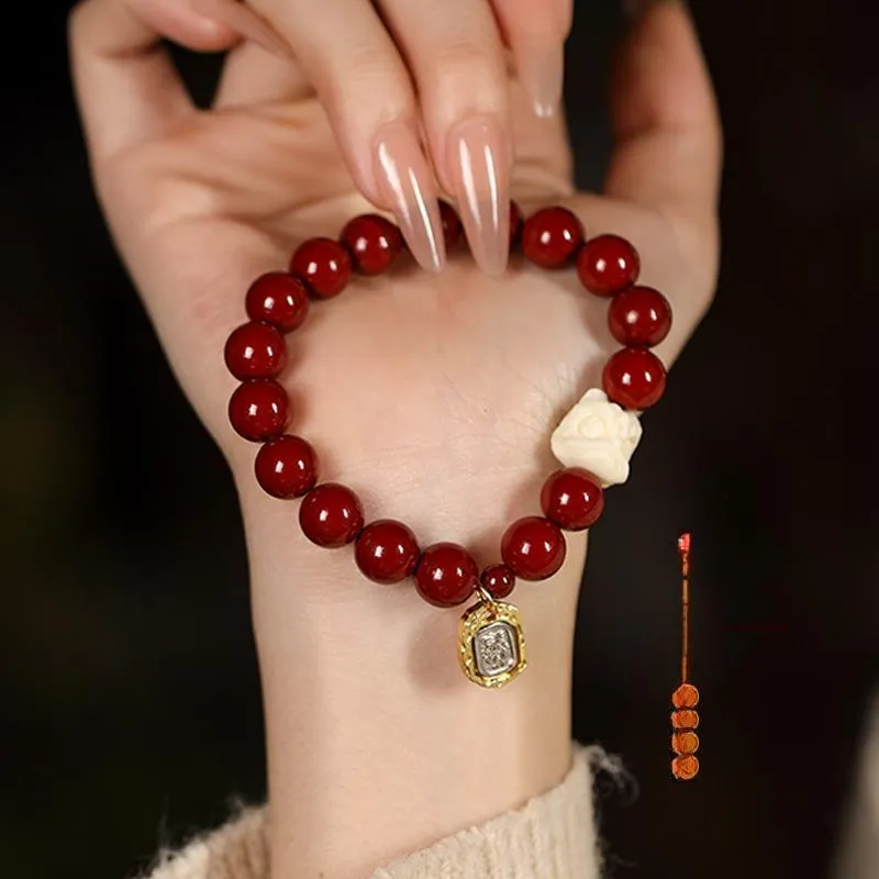 Regalrose Cinnabar Jade Bracelets Women's-1