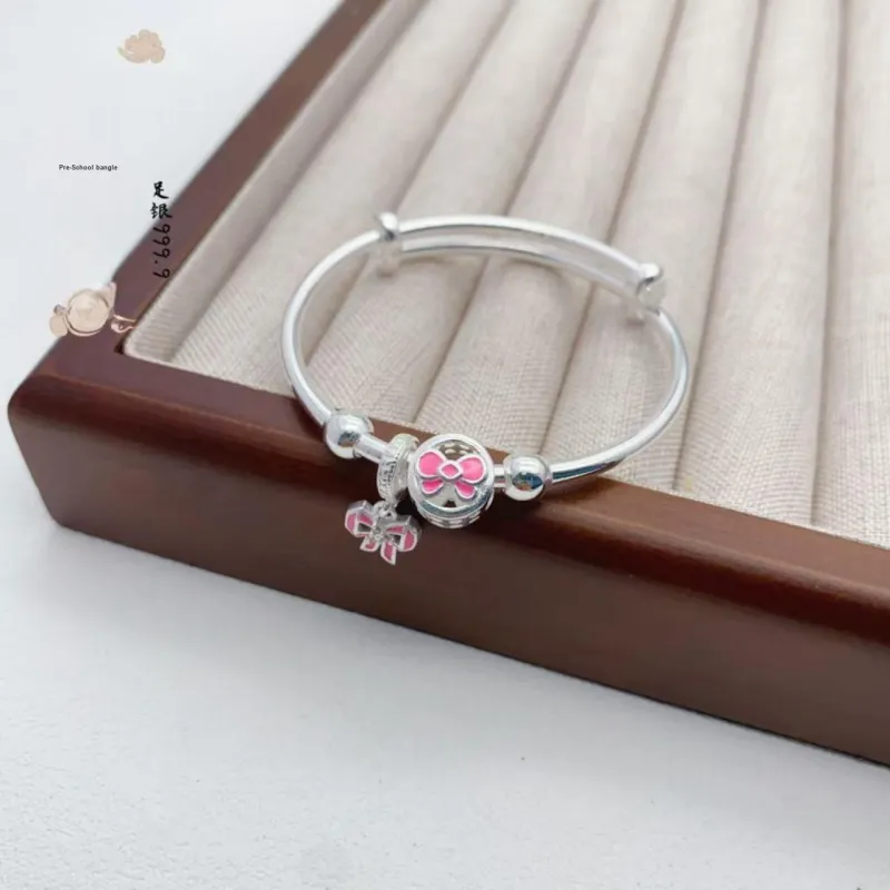 Kim Heng Hee S999 Fine Silver Bangles Kids'-2
