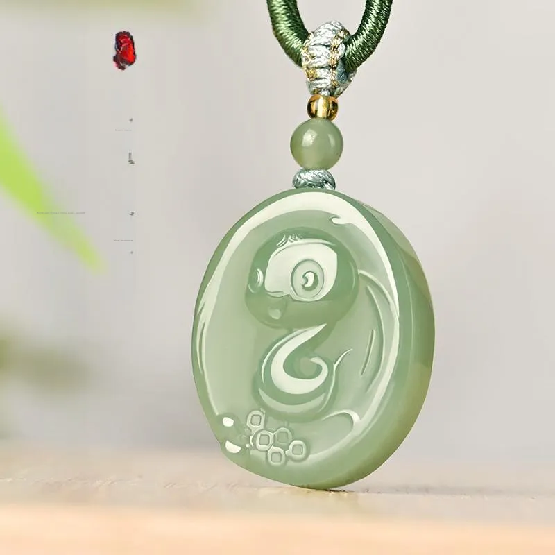 KUNYUYAO Hetian Jade Pendants White Jade Unisex-5