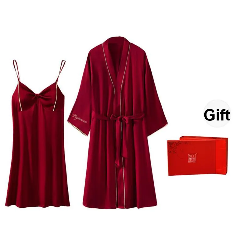 Shanghai Story Pajama Set Women's Gift Box Set Red