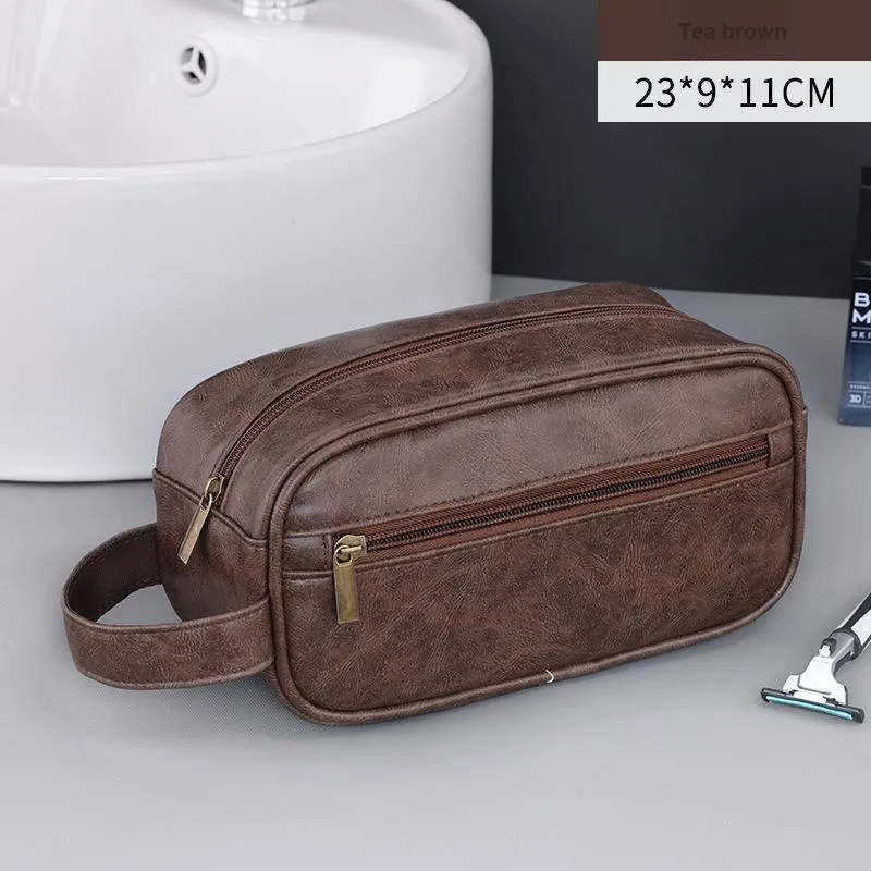 QEEDNS Travel Portable Makeup Bags Large Capacity Premium Feel-3