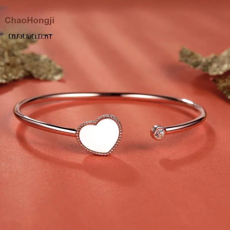 CHAOHONGJI 925 Sterling Silver Bangles Women's-2