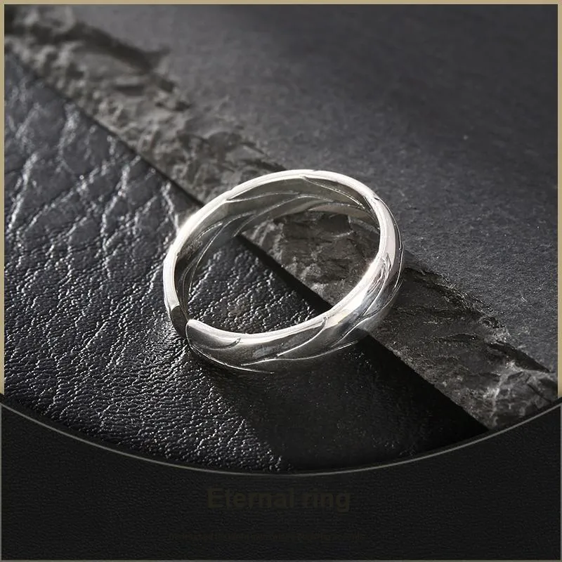 LAOYINJIANG S925 Silver Rings Men's-6