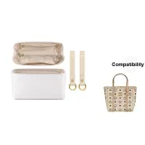 [Beige Compartment Package]DuPont Paper Waterproof Liner+1 Pair Abrasion-Resistant Buckle (Includes Metal Protective Ring)