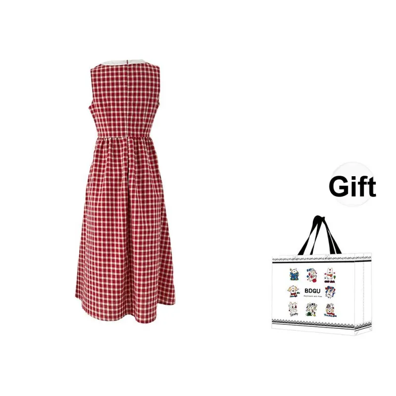 BDGU Sleeveless Dresses Women's Red-1