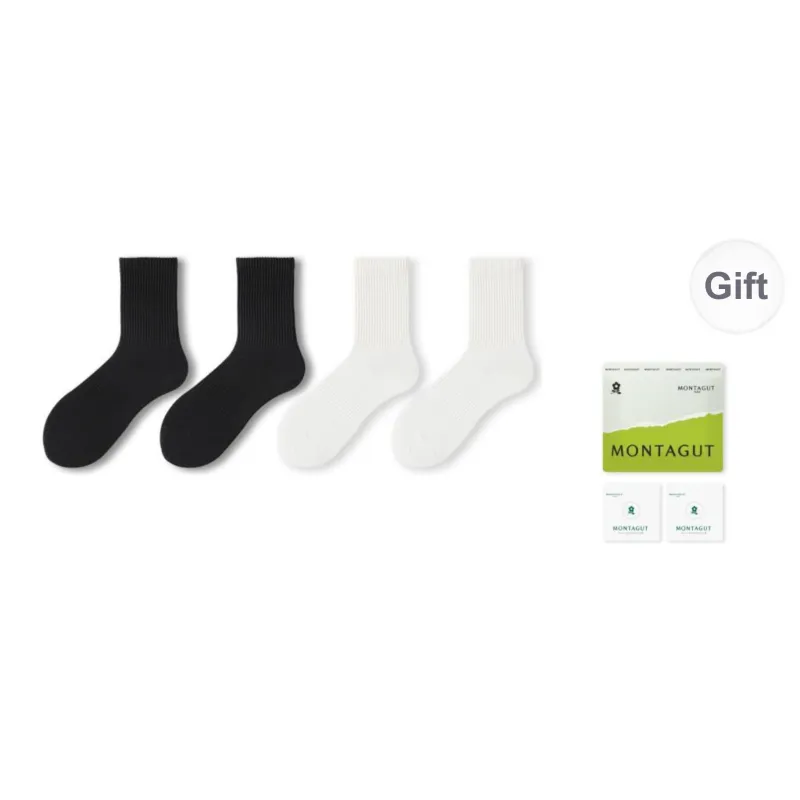Montagut Mid Calf Socks Unisex 4 Pack-11