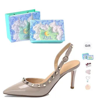 Feo Dvke Slim Heel High Heels 6cm8cm Women's Nude Gift Box Set