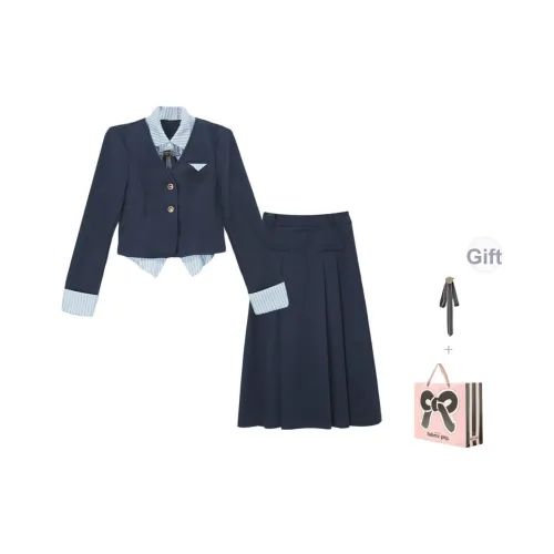 FABRIC PIG Комплект с юбкой Женские Темно-синий