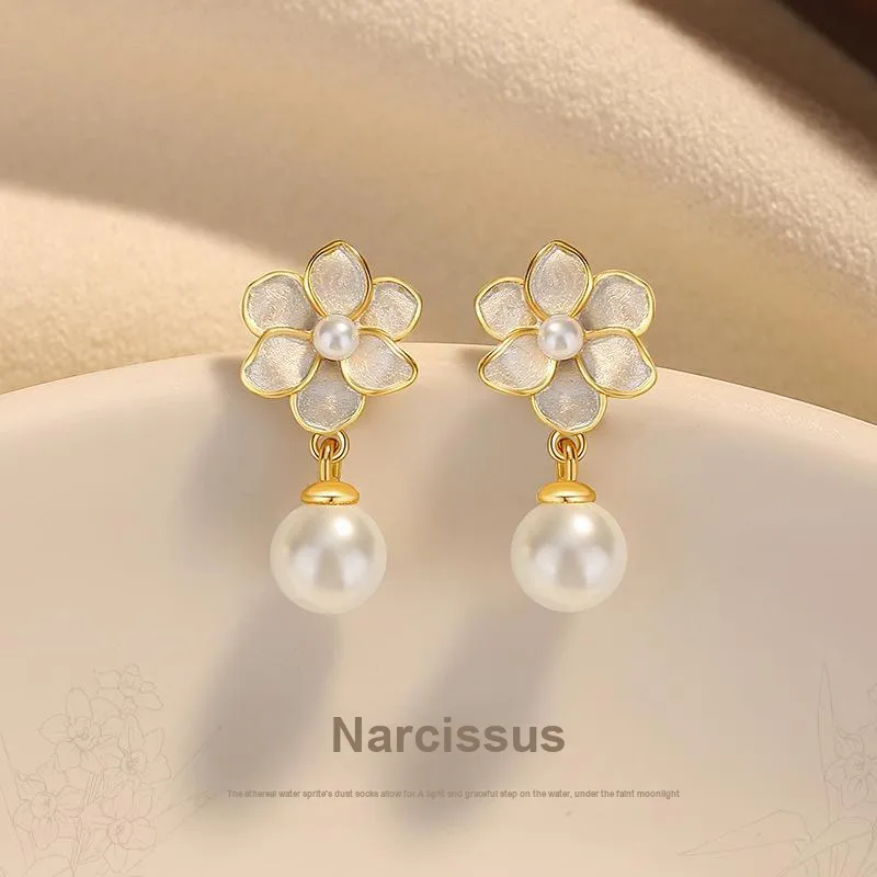 YINGNIXINDONG 925 Sterling Silver Stud Earrings Women's-27