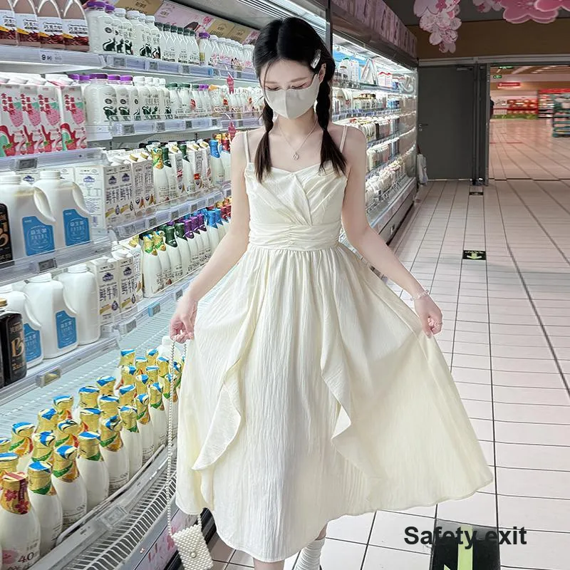 Flowers In Water Slip Dress Women's-3