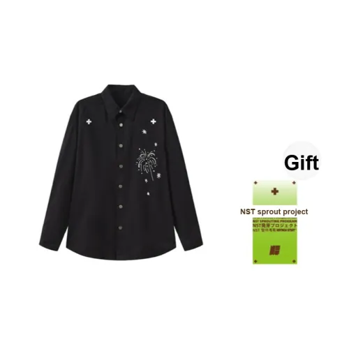 NSTNEW START Черный С подарками Sprouting Ярлык Унисекс Рубашки