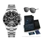 Silver Case Black Dial Steel Band[RIETI Brand Sunglasses Clothing Sets]