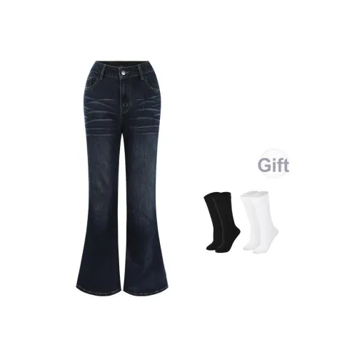 BSEVENI Винтажные синие женские джинсы