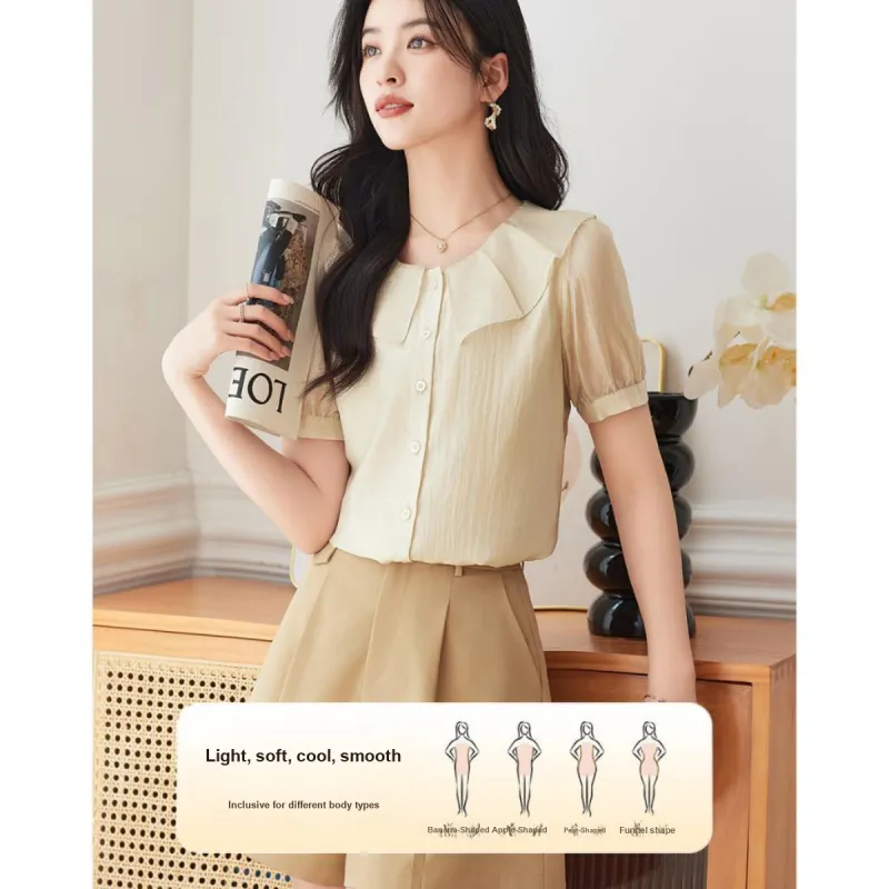 Like The Age Of Water Shirt Regular Women's Khaki-2