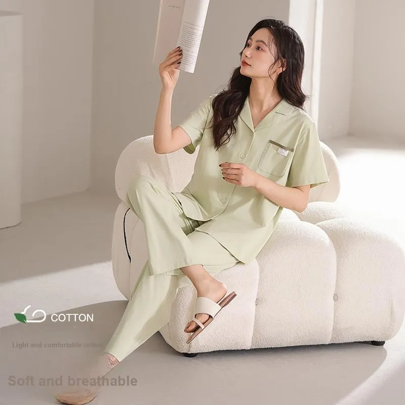 XIA.WA.ZHI.XIU Pajama Set Women's Gift Box Set Matcha-1