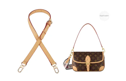 GUYI Shoulder Strap Bag LV Bread Bag 1.8 Beeswax Color Shoulder Straps, Two-Section, 90-120cm