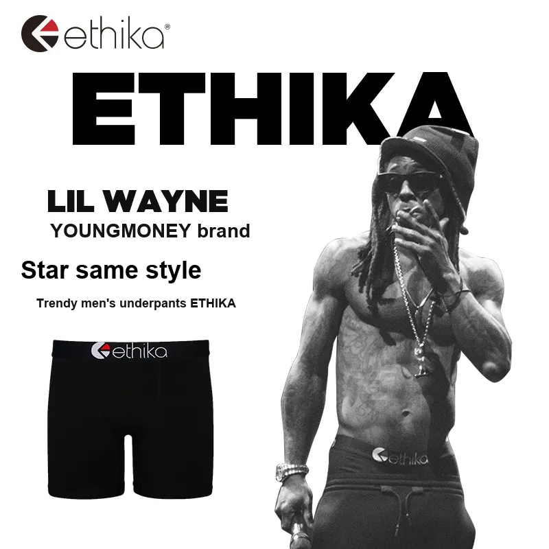 ETHIKA Underpants Men's 2 Pack Black-1