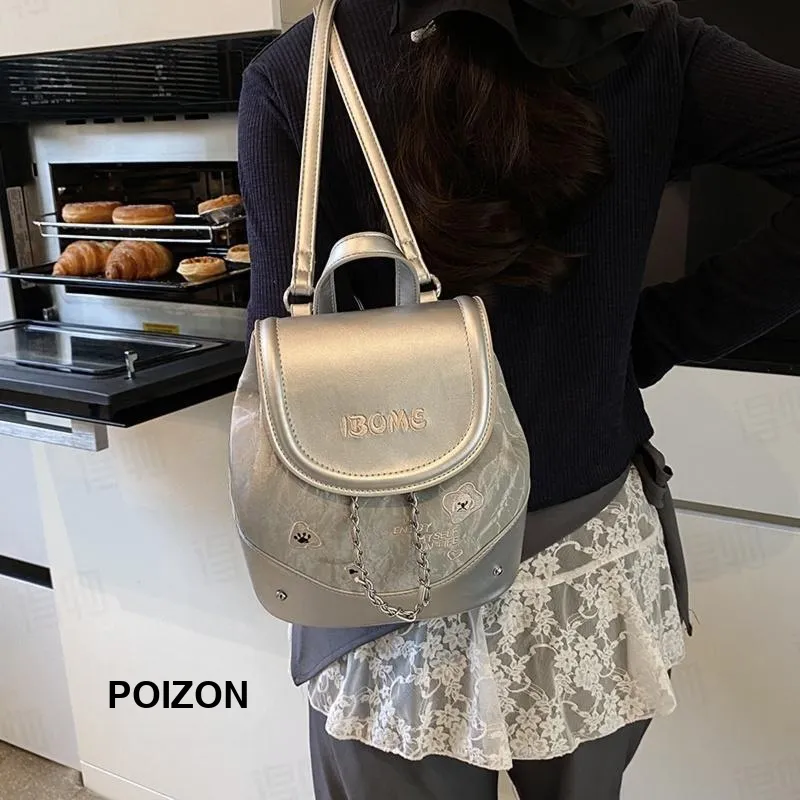 Teddy Bear Collection PU Backpack Women's Multicolor-22