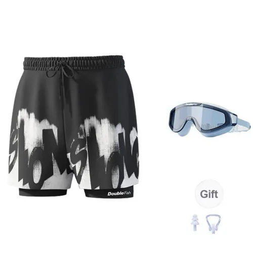 DOUBLEFISH Swimming Sets Polyester Elastane Beach Snorkeling Pool Men's