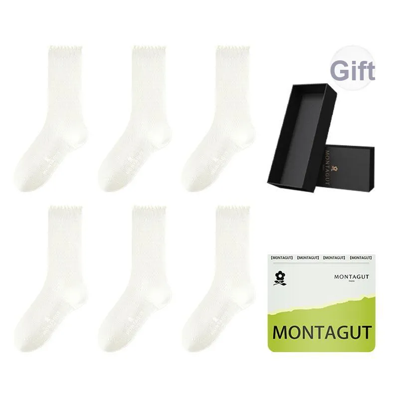 Montagut Mid Calf Socks Women's Shopping Bag Combo Set-66