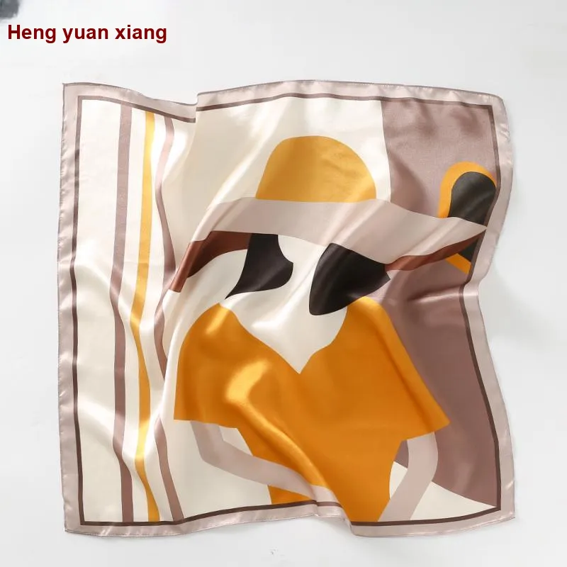 H YXIANG Silk Scarves Women's-13