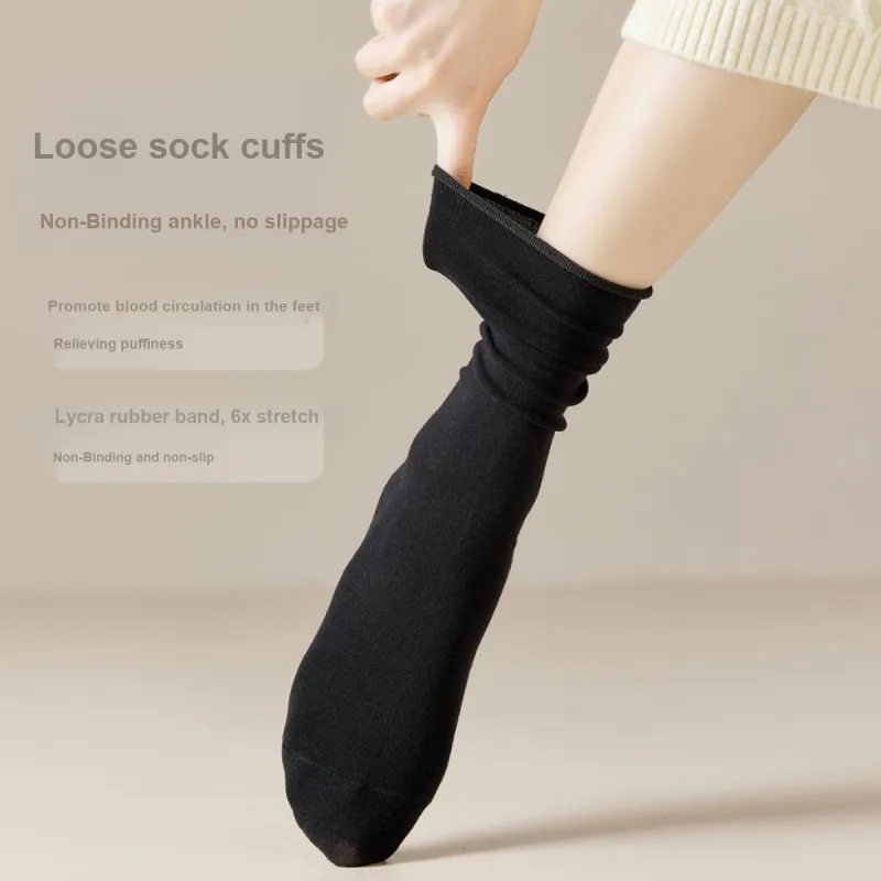 MIIOW Mid Calf Socks Women's 5 Pack-3