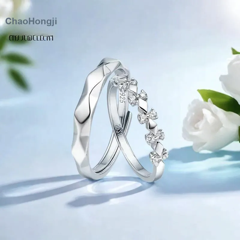 CHAOHONGJI 925 Sterling Silver Rings Unisex-1