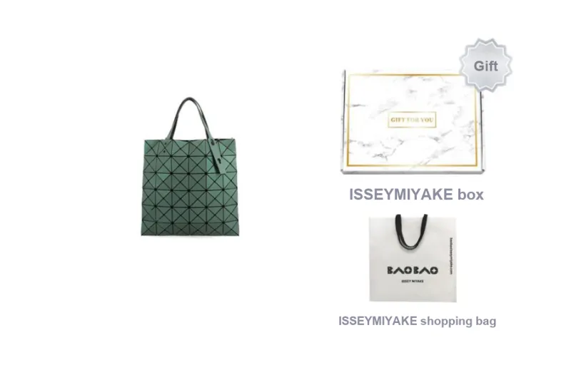 ISSEY MIYAKE Vinyl Chloride Resin Tote Bag Shopping Bag Computer One Shoulder Handbag Regular Unisex Green-3