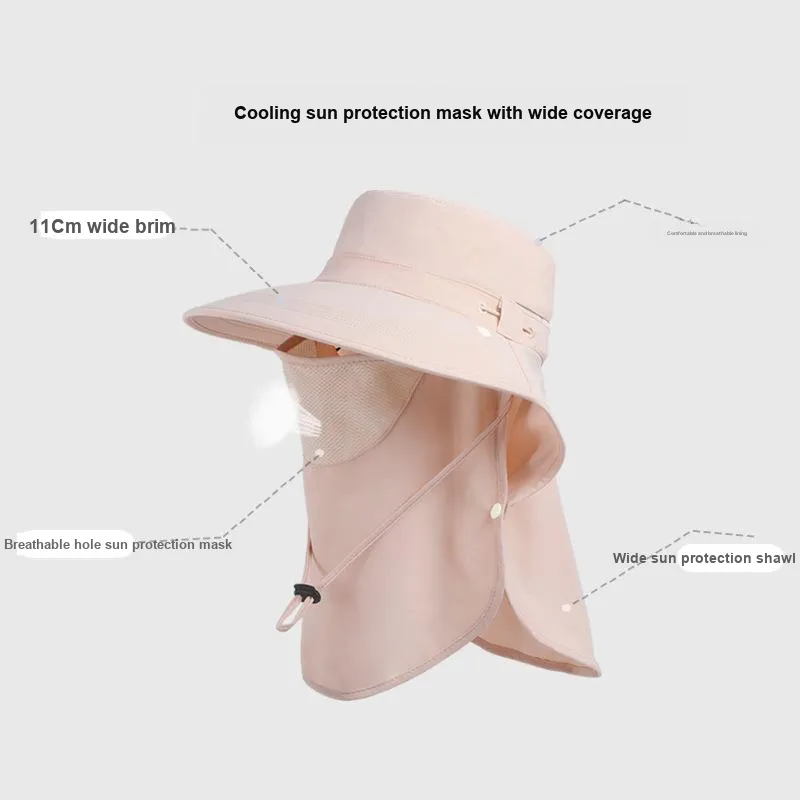 Ai Jiawei Polyamide Sun Protection Hats Unisex-1
