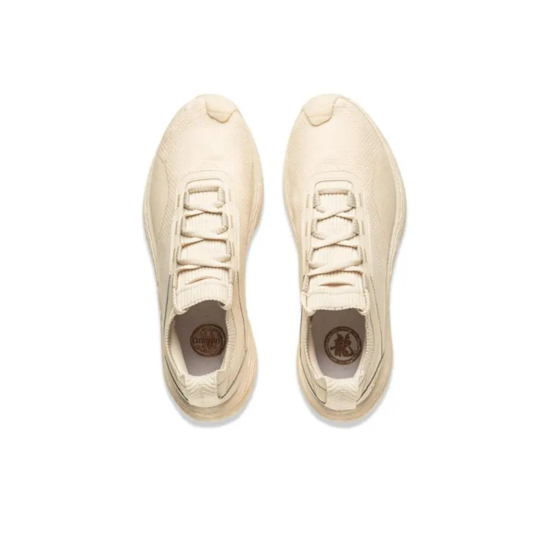 LiNing Gongfu Yin Cushioned Slip Resistant Low Top Casual Shoes Unisex Beige-2
