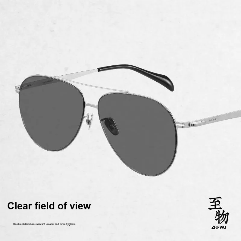 MUJOSH To The Series Of Things Plate And Metal Aviator Trendy And Cool Driving Exclusive Sunglasses Unisex-1