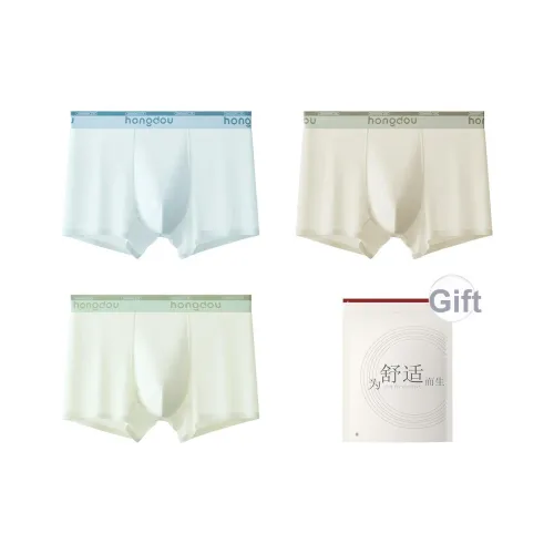 Red Bean Нижнее белье Мужской Сумка для покупок 3 шт