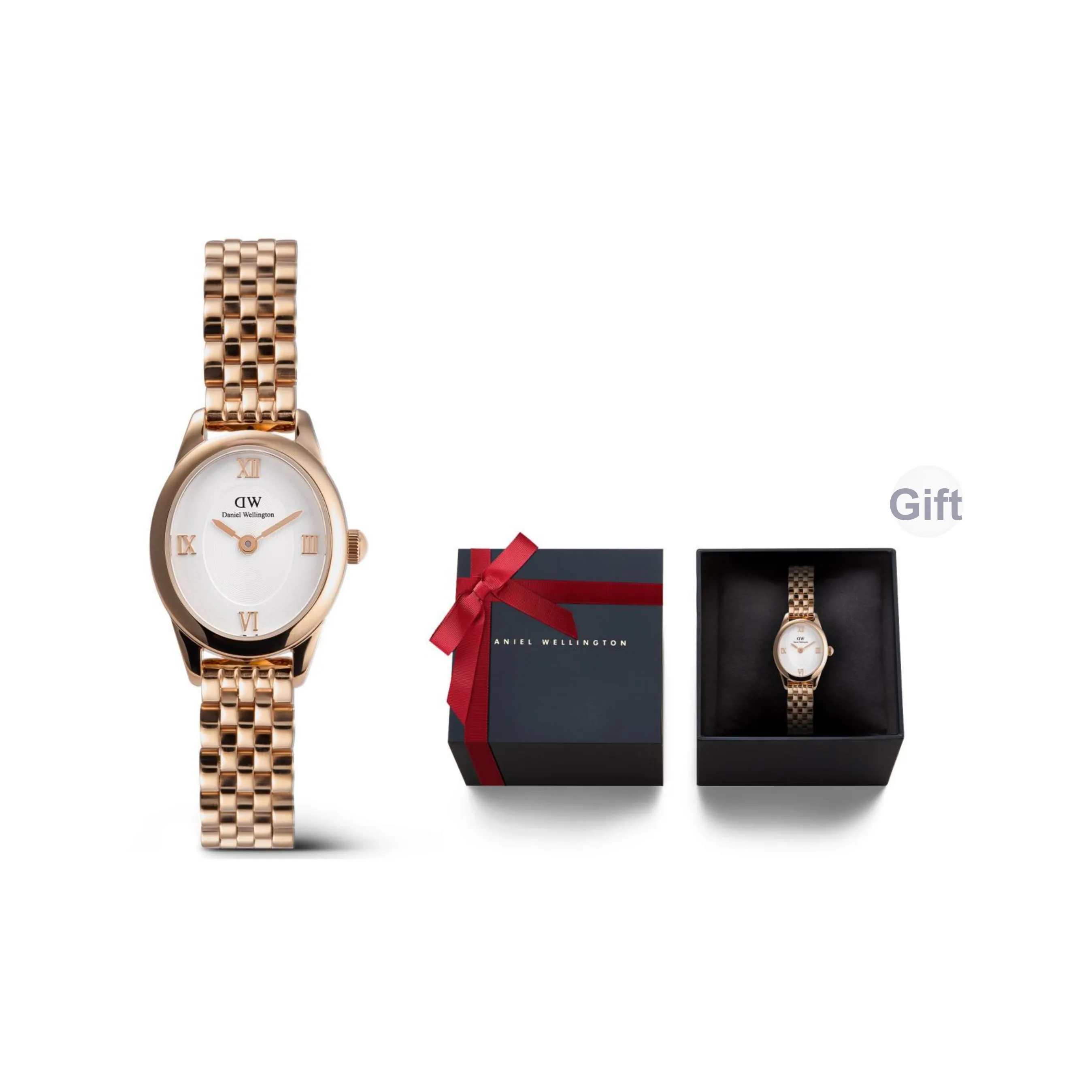 Daniel Wellington DW Oval Watch Vintage Color Dial Rose Gold OPHELIA Collection Наручные часы