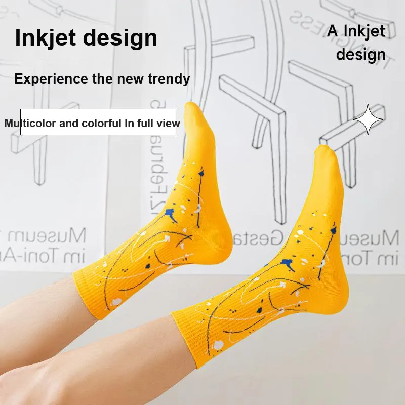 Taste The Color Mid Calf Socks Unisex 2 Pack-10