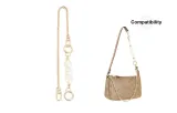 Pearl+Gold Chain Total Length 90CM