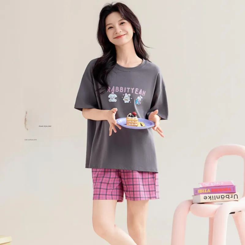 Urban Beauty Pajama Set Women's Dark Gray-2