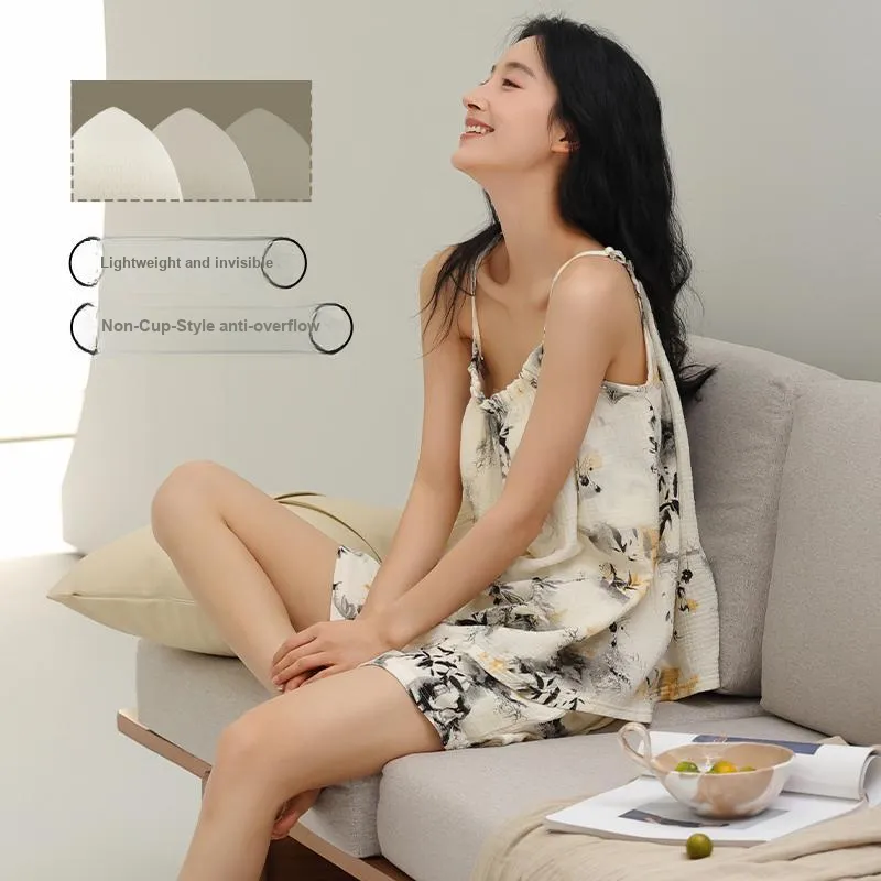 MIIOW Cool One Summer Series Pajama Set Women's Ivory-1