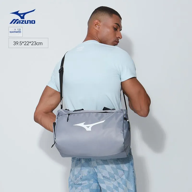 Mizuno Polyester Travel Bag, Gym Bag, Crossbody Bag Swim Bag Unisex Black-9