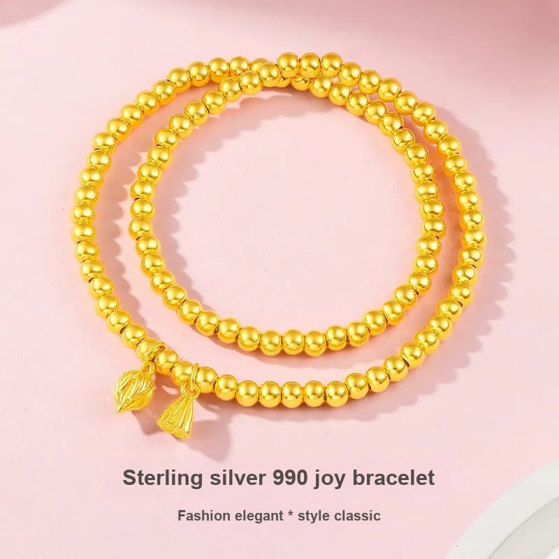 POTTICY Sterling Silver 990 Bracelets Unisex-1
