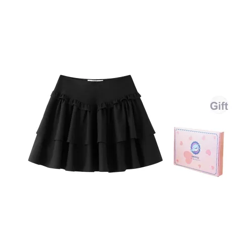 Tokyo Season Повседневные короткие юбки Весна And Осенний Женские Gift Box Set Черно-серый