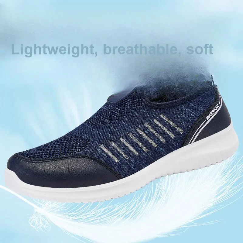 Warrior Quick Dry Lightweight Height Increasing Low Top Casual Shoes Men's Navy Blue-4