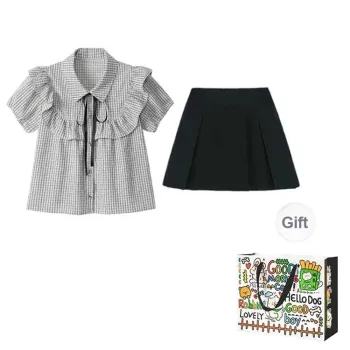 OURUOKE Two Piece Skirt Sets Women's