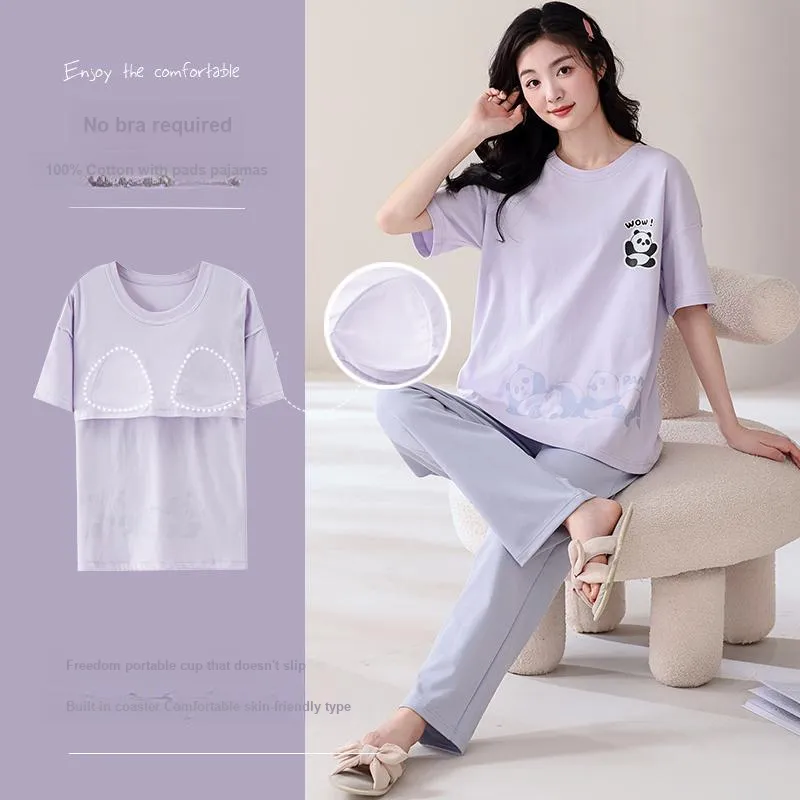 MIIOW Pajama Set Women's Light Lavender-5