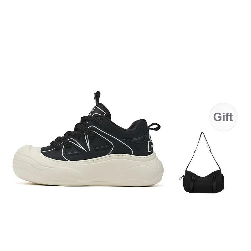 FAIRWHALE MaxFun Series Wear Resistant Lightweight Height Increasing Low Top Skateboard Shoes Unisex-25