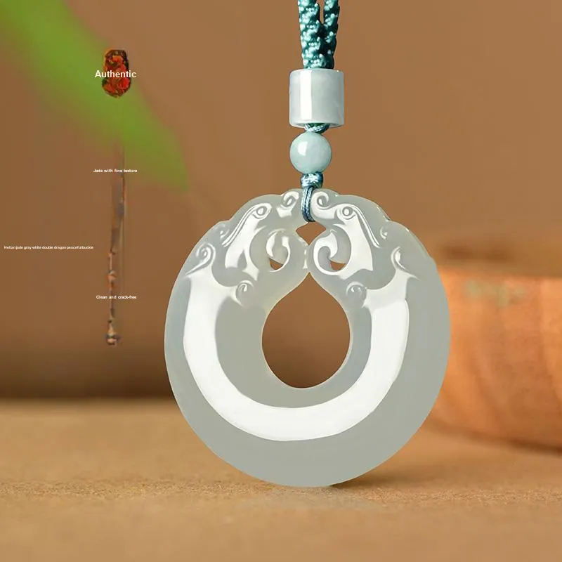 KUNYUYAO Pendants Pale Greenish White Jade Unisex-36