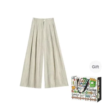 DEDY Casual Pants Women's Apricot Shopping Bag
