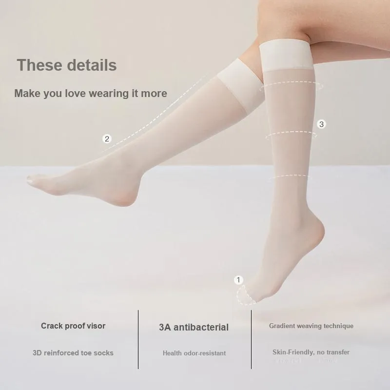 Ubras 25SS Knee High Socks Women's 2 Pack-4